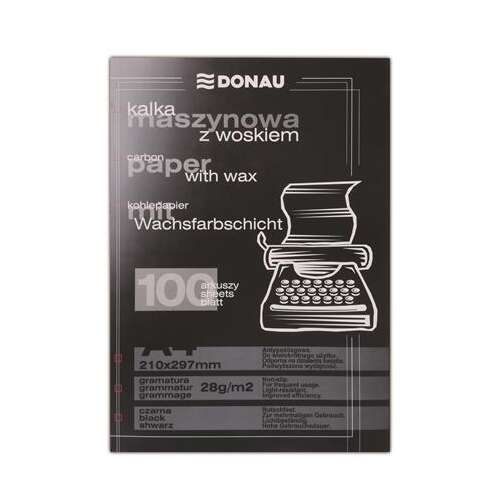 Donau Szénpapír - A4 - 100 Lap - Fekete