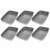 Set of 6 grey plastic shoe trays for mud and dirt, Navaris