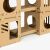 Close-up of Navaris modular cardboard cat house interior