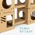Close-up of Navaris modular cardboard cat house interior, sturdy but light