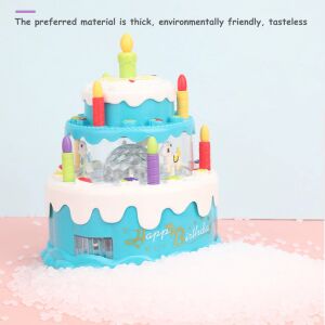 Vidám Szülinapi Torta Játék - Zenélő és Világító zenélő születésnapi torta játék, anyag részlete. - Zenélő játék