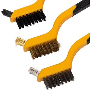3 részes Drótkefe Szett - Nylon, Rozsdamentes Acél, Sárgaréz 127951820