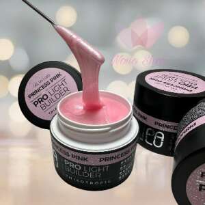 Palu Pro Light Builder zselé, Princess Pink, 90g, tixotróp, professzionális körmépítő zselé, rózsaszín szín, szalonhasználatra - Nono