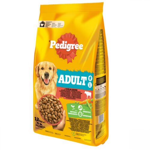 Pedigree Marha+Zöldség Felnőtt Kutyaeledel - Közepes/Nagytestű - 12kg