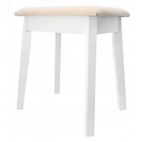 Fésülködőasztal/sminkszék, fehér, univerzális, 38x28x47 cm