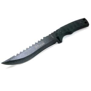 310 mm hunting knife with sheath, black, by Richmann - Hunting & Survival Knife