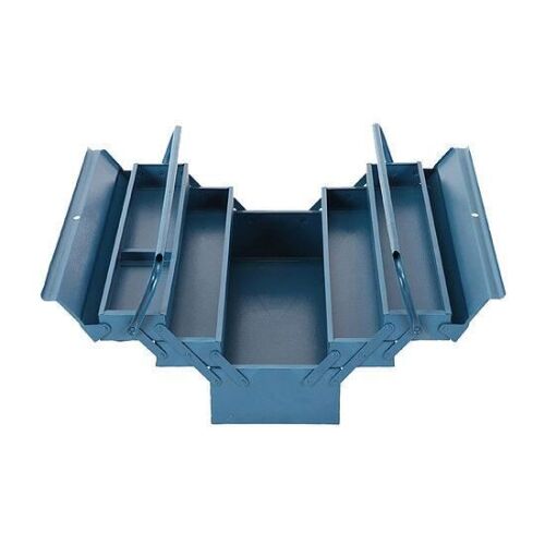 Praktikus 5-Compartment Metal Toolbox, 53x20x21 cm, open view
