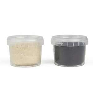 Grunspecht Bio-Soft Knete gyurma készlet gyerekeknek, 2 szín, fehér és fekete, tubusban - Gruenspecht