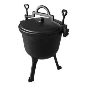 Cast iron cauldron with lid and legs, 10L - Perfect Home Cauldron & Cauldron Basis