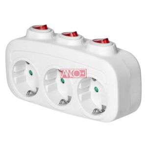 3-as elosztó adapter 