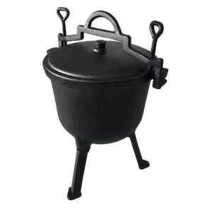Perfect Home 10L enameled cast iron cauldron with lid and legs - Perfect Home Cauldron & Cauldron Basis