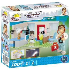 Cobi - Action Town kisállatkórház rendelő építőjáték készlet 94677155 - Cobi