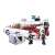 Sluban Model Bricks Cadillac Miller-Meteor építőjáték készlet, fehér autó, rendőrmotor, 3 figura