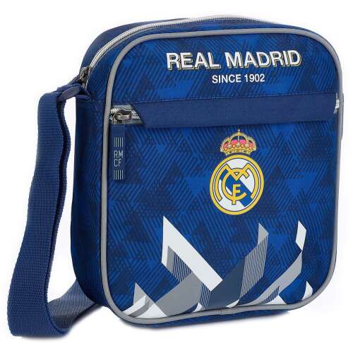 Real Madrid oldaltáska közepes kék-fehér