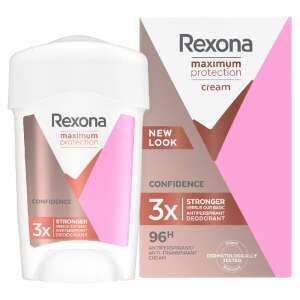 Rexona Maximum Protection Confidence Krém Dezodorant pre Ženy, 45ml, 96 hodín ochrany, 3x silnejší ako základný dezodorant, nový vzhľad - Dezodor