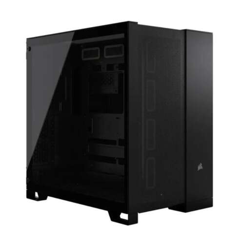 Corsair 6500D AIRFLOW Midi Tower számítógép ház, fekete, oldalnézet
