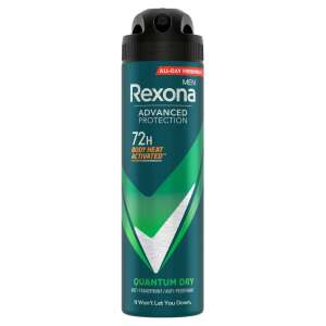 Dezodorant w sprayu Rexona Men Advanced Protection Quantum Dry, 72 godziny ochrony, aktywowany ciepłem ciała, antyperspirant - Dezodor