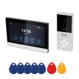 Home DPV SMART Video-Türsprechanlage mit 7 Zoll Touchscreen-Monitor, Außenkameraeinheit und RFID-Schlüsselanhängern - Innenarchitektur