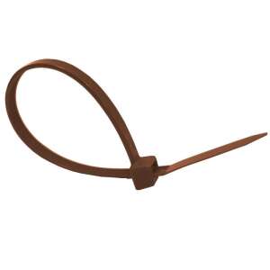 Műanyag Gyorskötöző - Barna - 100 db - 10 cm