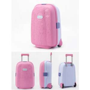 Gyermek utazótáska kerekeken kézipoggyász rózsaszínű 94687122 Gyerek bőrönd