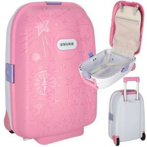 Pink Children's Rolling Carry-on Travel Bag