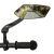 Adjustable bicycle mirror, handlebar mount, road reflection