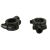 Handlebar mounting clamps for bicycle mirrors, pair