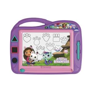 Clementoni Gabby's Dollhouse Magnetyczna Tablica do Rysowania, różowa i fioletowa, z obszarem do rysowania i długopisem - Clementoni