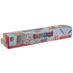 Colouring Roll 2.5 Meter with 6 Colouring Pencils - Book