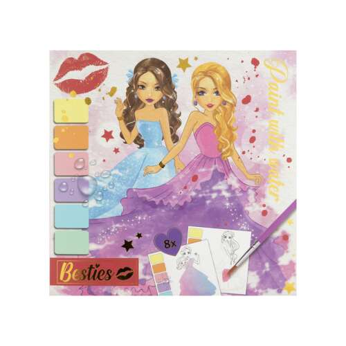 Besties Vízfestő Szett - 8 db kép - 20x20 cm