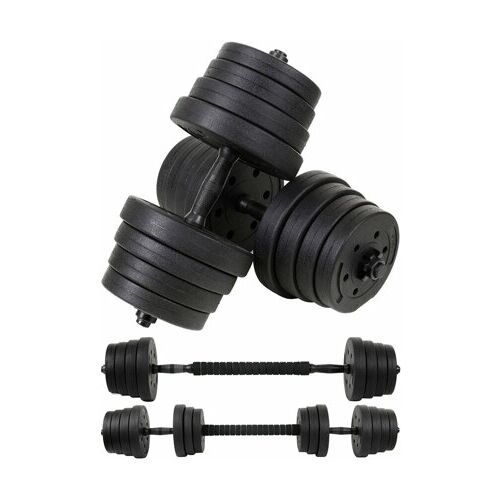 Funfit 20kg Adjustable Dumbbell and Barbell Set