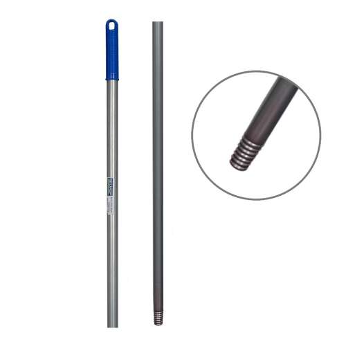 Mâner metalic pentru mop cu mâner albastru, 130 cm lungime