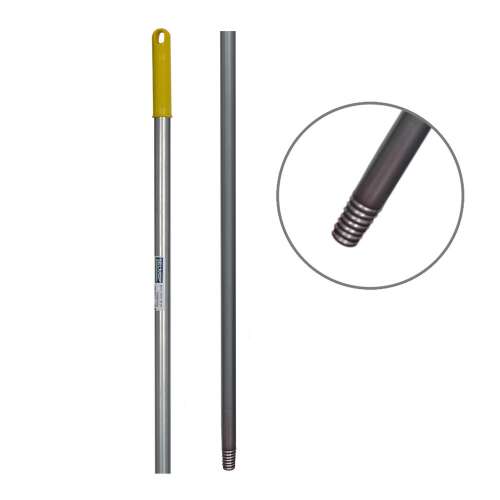 Mâner metalic pentru mop de 130 cm cu mâner galben
