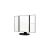 Humanas HS ML04 black LED illuminated make-up mirror 94691472