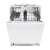 Candy CI 3C7L0W built-in dishwasher, white, open door