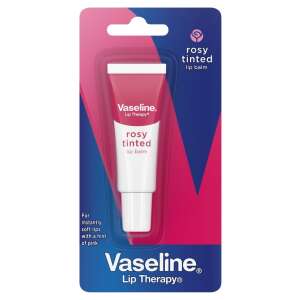 Vaseline Lip Therapy Rosy Tinted Lip Balm, 10ml, pink tinted lip balm for soft lips - Vaseline