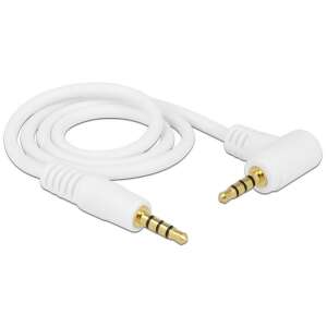 DeLock Cable Stereo Jack 3.5 mm 4 pin male > male angled 0,5m white 94705953 