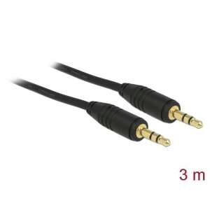 DeLock Stereo Jack Cable 3.5 mm 3 pin male > male 3m Black 94703663 
