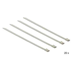 Delock Rozsdamentes acél kábelkötegelők, 150 x 4,6 mm (H x Sz), 20 darab 94705721 