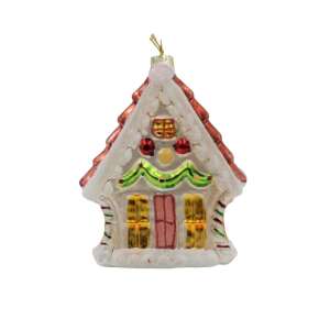 Edelman Decorated Globe House Ornament 94713051 - Christmas tree ornament