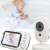 Spy® HD XXL 3.2 inch LCD screen baby monitor with audio and video, night vision, temperature monitoring, lullabies, and two-way communication
