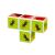 Prim-plan cu cuburile magnetice Geomag Magicube Insecte, prezentând designul cu furnici.