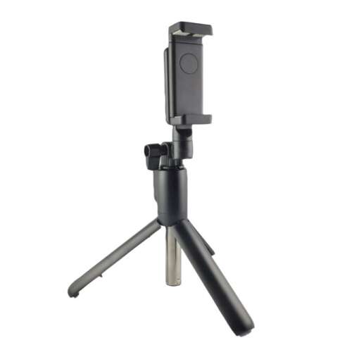 Szelfibot 2:1ben tripoddal / ZMR-CAM-9, schwarzer Selfie-Stick mit Stativ, ausziehbar, für Smartphone