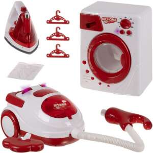 3 az 1-ben háztartási gépek gyerekeknek: porszívó, vasaló, mosógép 94725595 