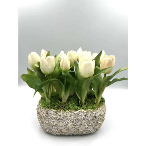  asztali dekor tulipános tál-ÉLETHŰ