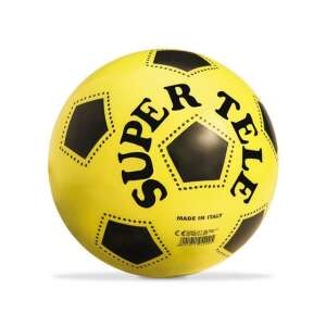 Gelber Super Tele Fußball, 23cm, hergestellt in Italien - Sport & Freizeit