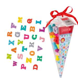 BETŰK ABC radírok iskolai süveg csomagolásban a BRUNNEN-től, szórakoztató tanulási eszköz - Radír