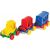 Wader Kid Cars Set tren - 3 piese, tren colorat din plastic pentru copii mici