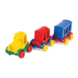 Wader Kid Cars Zugset, gelb, rot, blau, 3-teilig, Spielzug für Kinder - Wader