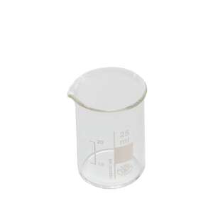 Sklenená kadička 25 ml, odmerný valec, laboratórne vybavenie - Kuchynské pomôcky